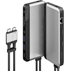ALOGIC - Station d'accueil USB-C Super Dock 10 en 1 avec double écran 4K 60 Hz - GRIS SPACE-Prise en charge double 4K à 60 Hz : le Super Dock prend en charge deux écrans à des résolutions allant jusqu'à 4K UHD 60 Hz connectés aux deux sorties HDMI 2.0