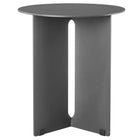 Modway Tecton Outdoor Patio Aluminum Side Table - Charcoal-15 Inch Patio Side Table