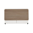 Manhattan Comfort Abbey Modern Accent Cabinet and Sideboard - Maple and Off White - Set of 2-Home Assembly Required. All Hardware Included