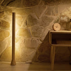 Decent Living Lampadaire LED en bois à intensité variable-Style: Classique