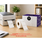 Premium Tape Dymo 30330 Return Address Labels - 3/4" W x 2" L - Black/White - 500 Pack-Return address label format sized 3/4 in x 2 in / 19 mm x 51 mm.