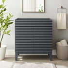 Modway Render 30" Bathroom Vanity Cabinet - Grey-Soft-Close Doors