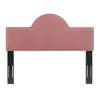 Modway Dawn Performance Velvet King/California King Headboard - Dusty Rose-Dense Foam Padding