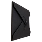 JAM Paper Kraft Button and String Tie Portfolio Medium - 9 1/2 x 12 x 1/4 - Black Recycled-Sizes: 9 1/2" x 12" x 1/4"