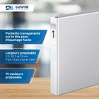Davis Group Super économie, Reliure à anneaux en “D” inclinés 1 po, paquet de 6 – Blanc-Anneau En D, Non Verrouillable