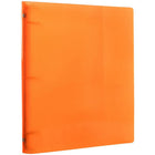 JAM Paper Plastic 1" 3-Ring Binder - Orange-Size: 10 3/8 x 1 x 11 5/8 inches