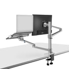 ShoppingAll - Support convertible 2-en-1 pour écran et ordinateur portable - Argent-5