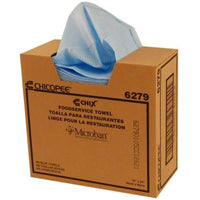 Chicopee Chix Microban Towel For Foodservice - Blue - 100 Pack-Blue