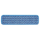 Rubbermaid Commercial - Tampons Humides En Microfibre  18 po - Bleus - Paquet de 12-Hygen 18 tampon humide microfibre bleu