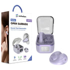 MyBat Open Ear Bluetooth Earbuds - Purple-Quick‑Pair Bluetooth - Instant pairing with smartphones, tablets, and laptops
