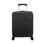 American Tourister 19" Rejoy Carry-on Luggage - 360-Degree Spinner - True Black-Dual Spinner wheels make it easy to navigate narrow airplane aisles as well as over a variety of surfaces
