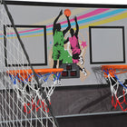HOMCOM Double Shots Arcade Basketball System Foldable Two Player Basketball-Maximize fun with 8 game options: Beat the time, 3-Points beat, Battle back, Horse, Check point, Around the world, Left and right shoot, One-to-one 