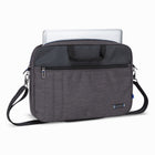 Nextech 17.3" Business Briefcase - Grey-Detachable and Adjustable Shoulder Strap with Comfortable Pad