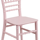 Flash Furniture Kids Pink Resin Chiavari Chair-Polypropylene Construction