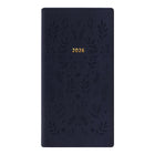 Letts - 2026 Agenda hebdomadaire Woodland - 6-7/8 po x 3-1/8 po - Couleurs assorties - Multilingue-Couverture semi-flexible avec motif embossé