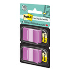 Post-it 1" x 1.7" Flags - Purple - 50 Flags/Dispenser - 2 Dispensers/Pack-Ideal for marking documents without writing on them