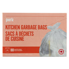 Perk Kitchen Garbage Bags - White - 100 Pack-Kitchen garbage bags 