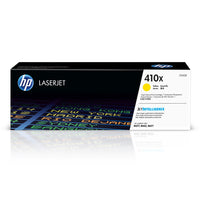 HP 410X (CF412X) Yellow High Yield Original LaserJet Toner Cartridge-HP 410X toner cartridges work with: HP colour LaserJet Pro M377, M452, M477