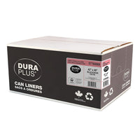 DuraPlus Can Liner - LLDPE - 42" x 48" - X Strong - Black - 50 Pack-Strength: X-Strong