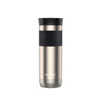 Contigo - Tasse de voyage en acier inoxydable Byron 2.0 - 591 mL - cassonade-Étanchéité : Un Couvercle Étanche (Une Fois Fermé) Pour Plus De Commodité Lors Des Déplacements