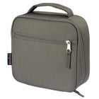 JanSport Lunch Break Lunch Bag -Graphite Grey-Angled opening allows to lay flat as a tray