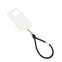 Ideal of Sweden Phone Wristlet Strap - Black-Composition; Cord: 100% recycled polyester, Hook: 100% zinc alloy