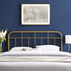 Modway Alessia Metal Full Headboard - Gold-Powder Coated Iron Construction