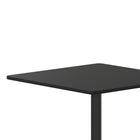 Flash Furniture – Table carrée en stratifié noir de 36 po avec base de 30 x 30 po (XUBK3636T3030)-Bordure de protection noire en forme de T
