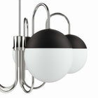 Modway Stellar 5-Light Chandelier - Opal/Polished Nickel-Professional Installation Required