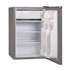 BLACK+DECKER 2.5 cu. ft. Freestanding Mini Fridge with Freezer - Stainless Steel-Convenient Storage: Our small refrigerator with freezer provides storage for leftovers, food, soda, beer, and other beverages with minimal energy and a small footprint
