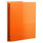 JAM Paper Plastic 0.75" 3-Ring Binder - Orange-Size: .75" Width | Holds up to 130 sheets of paper.