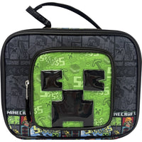 Bioworld Lunch Bag with Front Pocket - Minecraft-Officially Licensed: This Minecraft merchandise is 100% authentic, making it the perfect gift for fans and collectors!