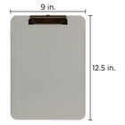 JAM Paper - Presse-papiers en plastique avec pince métallique discrète - format lettre (9 x 12 -5) - gris fumé-Nos presse-papiers sont dotés d'un clip en métal durable pour fixer les papiers et d'un ressort robuste et durable.