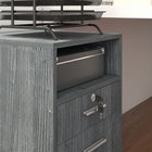 Vinsetto 2-Drawer Letter/A4 Filing Cabinet with Lock - Grey-Safety design, included 2 keys to secure top drawer
