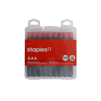 Staples Tech AAA Alkaline Battery - 36 Pack-Battery Size: AAA Battery