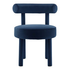 Modway Toulouse Performance Velvet Dining Chair - Midnight Blue - Set of 2-9