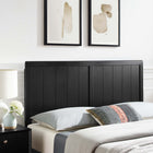 Modway Robbie Wood Queen Headboard - Black-Panel Detail