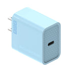 Scosche -  chargeur rapide USB-C PowerVolt Power Delivery 20 watts avec câble tressé USB-C 1,8 m - bleu-Le chargeur 20 watts Power Delivery USB-C offre la recharge rapide.