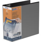 Reliure de présentation Davis Group à anneaux en D et insertion rapide, 4 po, noire-Reliure personnalisable à superposition, noire, contient 750 feuilles de papier, pour papier de format 8.5 x 11 po
