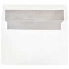 JAM Paper A9 Foil Lined Invitation Envelopes - 5.75" x 8.75" - White with Silver Foil - 25 Pack -Colour: White with Silver Foil Lined, Foil gives envelope natural looking shine
