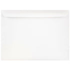 JAM Paper Enveloppes en lin format livret avec fermeture gommée, 9 1/2 x 12 5/8 po, blanc, 1000/paquet-Blanc