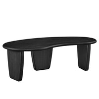 Modway - Vetra Libre en forme de rein Table basse - Noir-Table en forme de rein