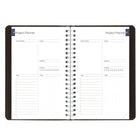 Blueline Daily/Monthly Academic Planner - August to July - Soft Cover - 8" H x 5" W - Black - English-Holidays