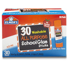 Elmer's Washable School Glue Sticks - All Purpose - 30 Pack-Clean, smooth application