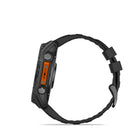 Garmin fēnix 8 - AMOLED Outdoor Recreation/Adventure Watches - 51 mm - Slate Gray with Black Silicone Band-Battery performance: up to 10 days in smartwatch mode; up to 28 hours in GPS mode