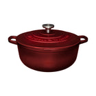 Maxwell & Williams - Cocotte en fonte Merlot avec couvercle 6.2L-Fabriqué à partir de fer australien pour une durabilité et des performances exceptionnelles