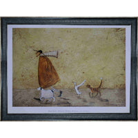 Frameworth Sam Toft Ernest Doris Horis and Stripes - Framed Art Print - 34" W x 28" H-Premium reproduction of Ernest Doris Horis and Stripes by Sam Toft on quality paper