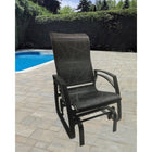 Dura Housewares - chaise à cadre en aluminium Kansas - noir-Cadre en aluminium moderne et durable