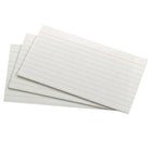 Oxford White Commercial Index Cards - 3" x 5" - Ruled - 2 Packs of 1000-Great for school, home or office