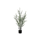 Monarch Specialties 44" Artificial Indoor Eucalyptus Tree - Floor - Black Pot-Create your own oasis with this 44" tall artificial Eucalyptus floor plant set in a stylish black pot